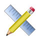 Pencil And Ruler Icon